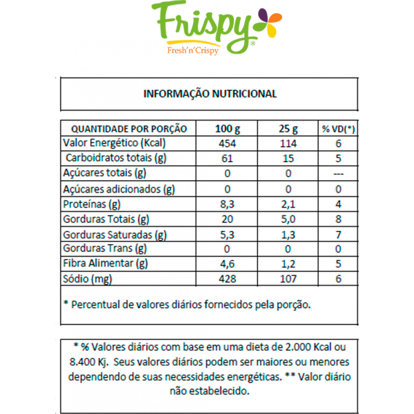 Chips de Batata Integral sabor Provolone 40g - Frispy