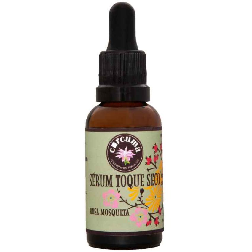 Sérum Facial Toque Seco Rosa Mosqueta Cúrcuma Cosméticos