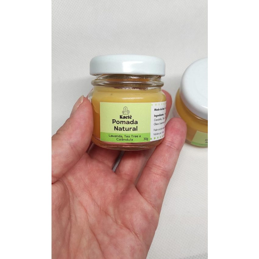 Pomada 100% Natural para Assaduras com Calêndula e Óleos Essenciais