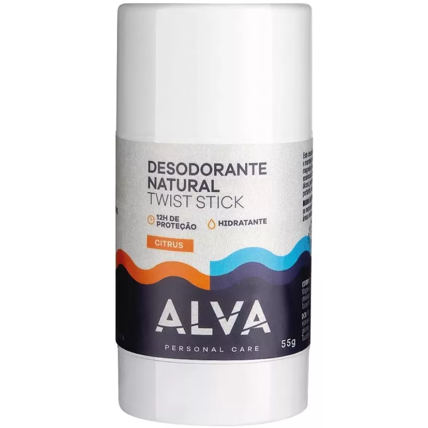 Desodorante Natural Twist Stick Citrus Alva 55g