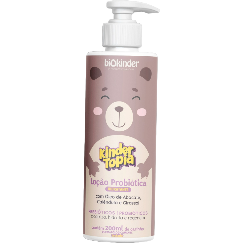 Loção Hidratante Probiótica Infantil - Natural - Kindertopia