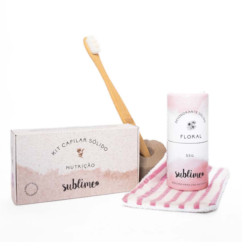 Kit Banheiro Lixo Zero - Kit Capilar e 1 Desodorante - Sublime Biocosméticos