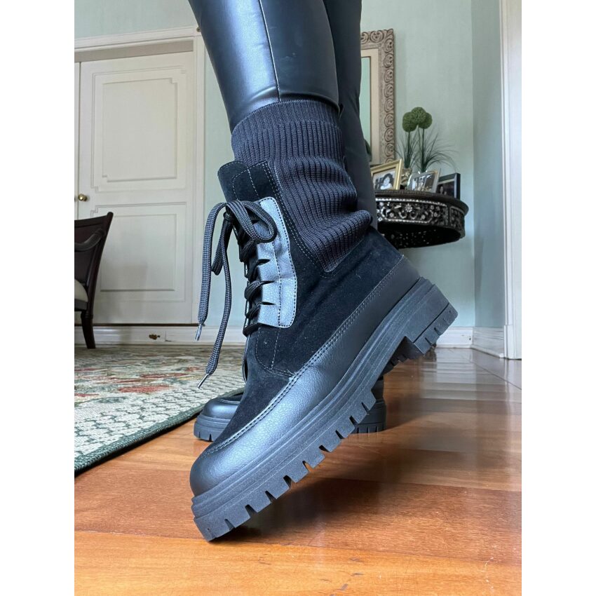 Bota Knit Marília - Paula Zurcan Sapatos Veganos